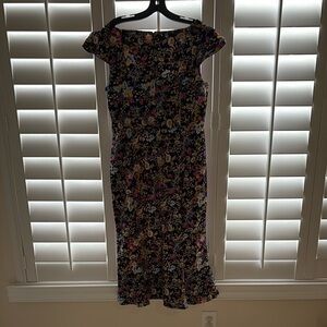 Anthropologie Multicolor Floral Midi Dress